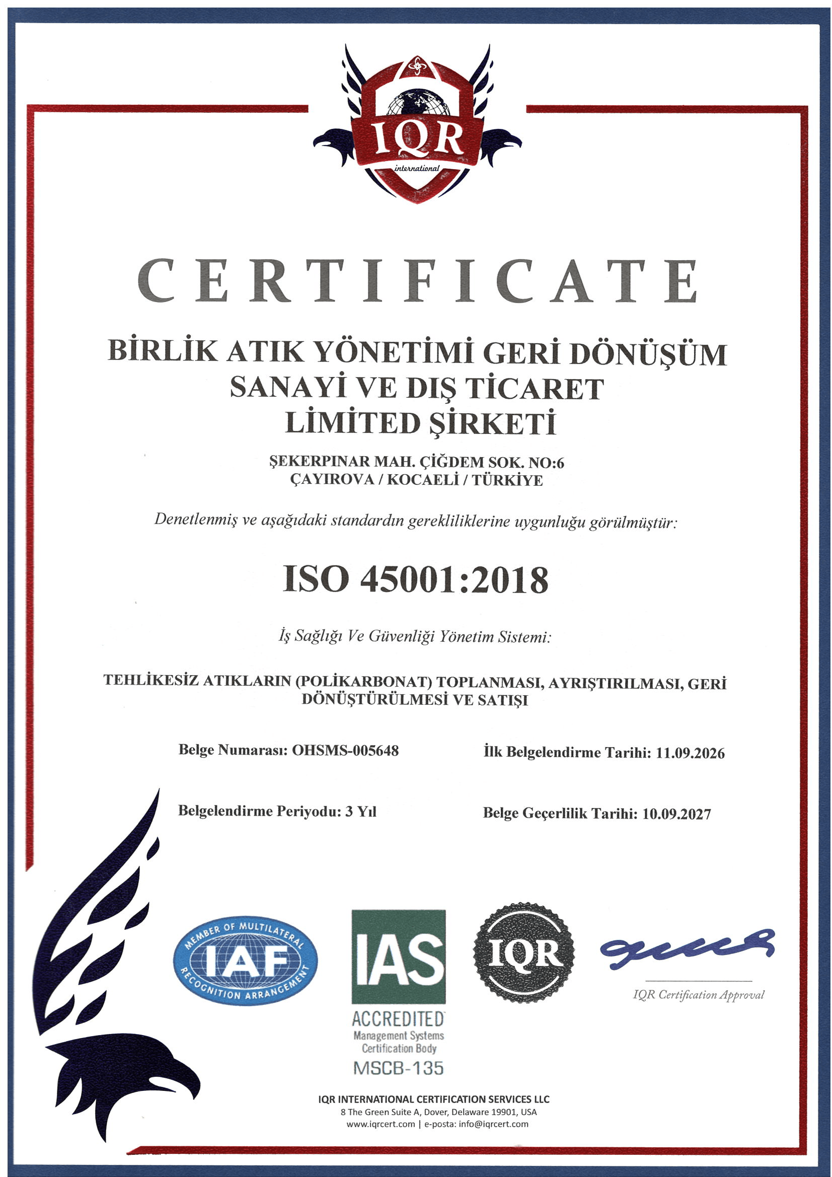 ISO 45001